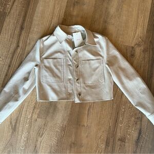 Wilfred Cream Button-Up Jacket